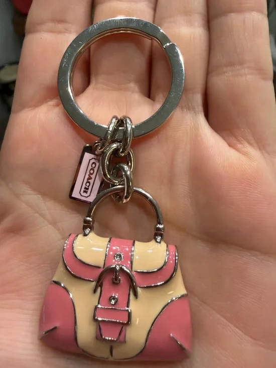Coach Y2K pink Soho bag charm or Keyring