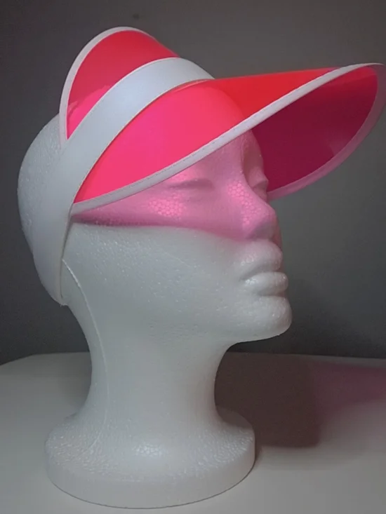Women’s Pink Transparent Visor Sun Hat