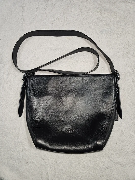 Coach Black Leather Crossbody Bag