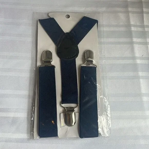 New Kids Navy Adjustable Suspenders - NIP