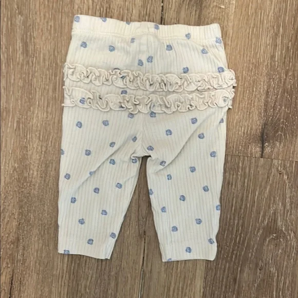Carter's Cream and Blue Shell Leggings