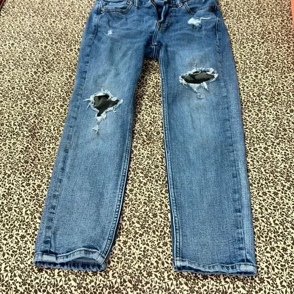 Abercrombie kids camo patch jeans 9/10