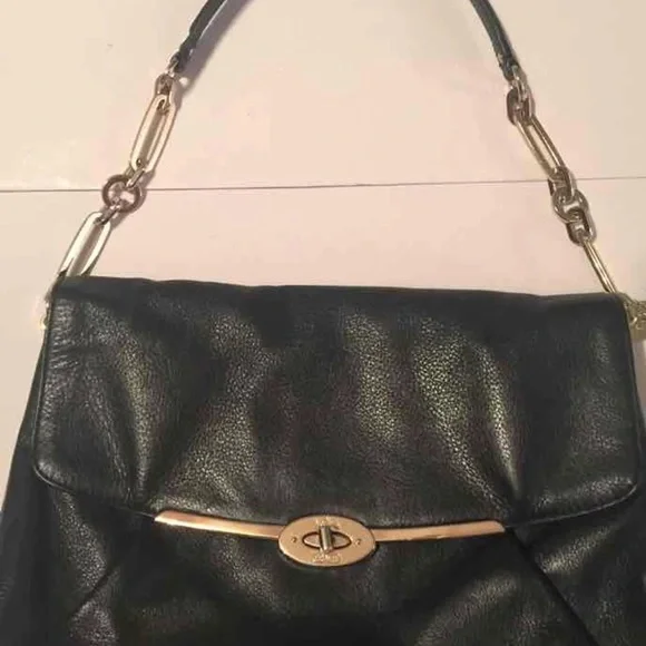 Madison Shoulder Bag with Gold Accent