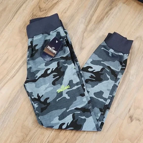🧡NWT Spalding Blueish Gray  Camo Print Sweatpants Small