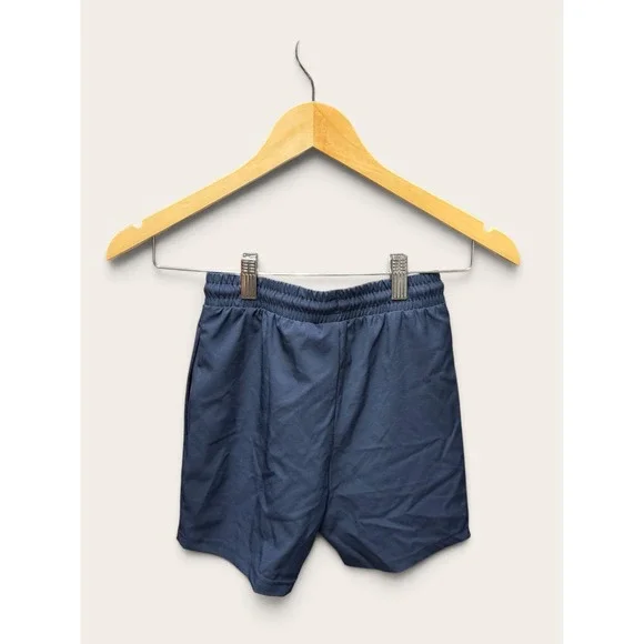 Champion Boys Navy Blue Athletic Shorts XS 5/6 Elastic Waist Drawstring Pockets