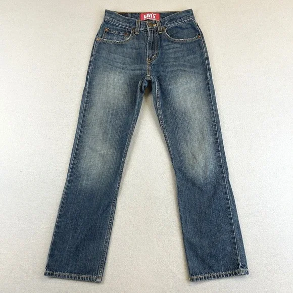 Levi's 514 Slim Straight Jeans Boys 16 Slim 26x28 Blue Denim 100% Cotton Classic