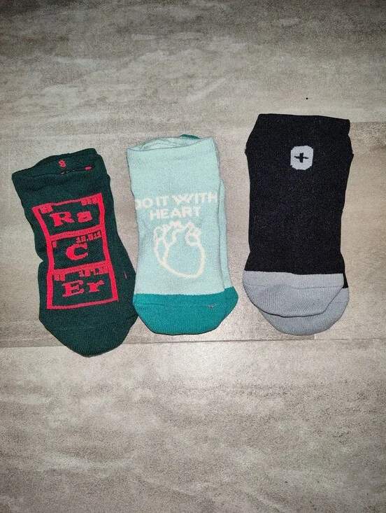 FIGS No Show Socks Lot of 3 Pairs Medical Nurse Healthcare One Size EUC