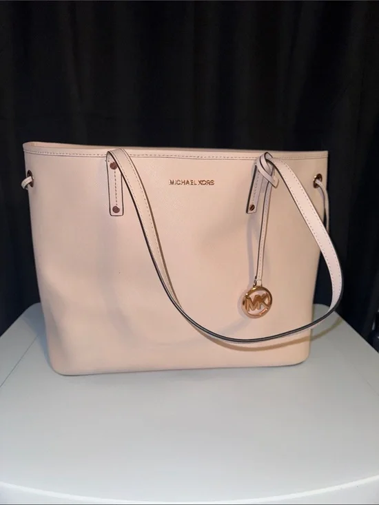 Michael Kors Light Pink Saffiano Leather Tote