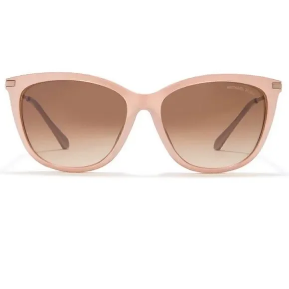 NWT Michael Kors 56mm cat eye sunglasses blush/camel