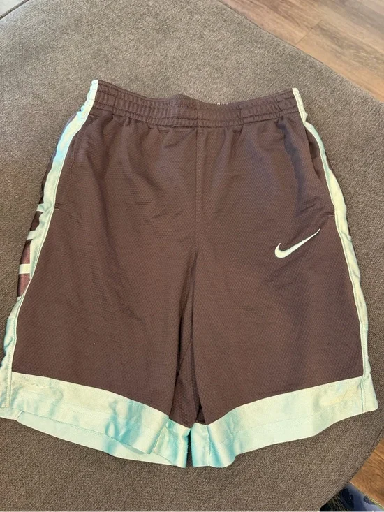 Nike Dri-Fit Navy Athletic Shorts w/ Light Blue Trim & Embroidered Swoosh