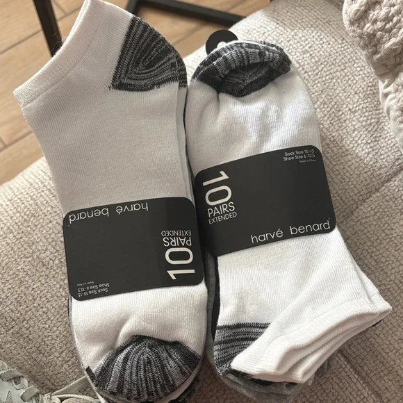 Harve Benard 20 pairs  woman Athletic Socks size 10-13 shoe size 6-12.5