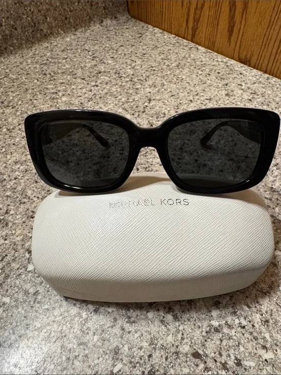 Michael Kors Black Square Frame Women's Sunglasses