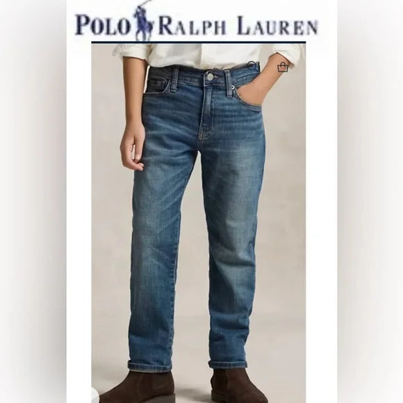 Polo Ralph Lauren Boys’ Sz 5 Sullivan Slim Stretch Jean‎ in Woodhaven Wash