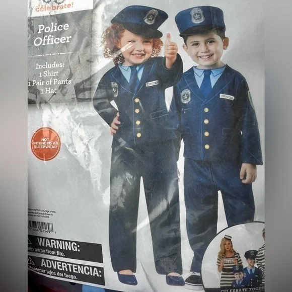 Celebrate It Infant Police Costume  Kids Police Officer Costume Set - Blue
