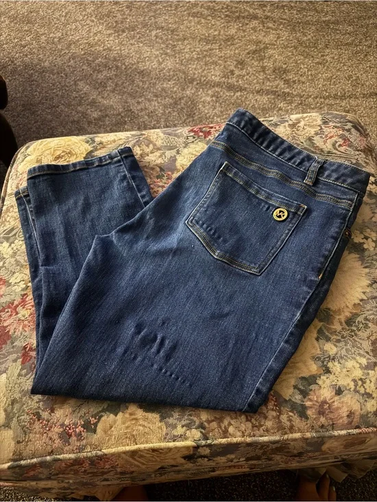 Michael Kors Navy Denim Capris