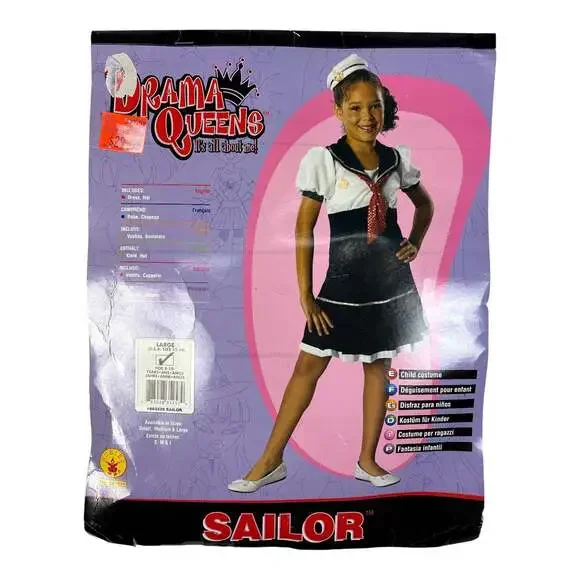 Rubie's Drama Queens Sailor Girl's Large 12-14 Child Halloween Costume 883525