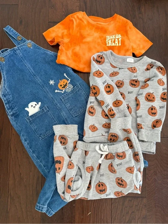 Kids Halloween clothing bundle