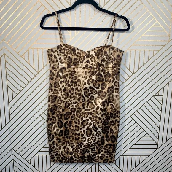 Michael Kors Collection Leopard Print‎ Mini Dress