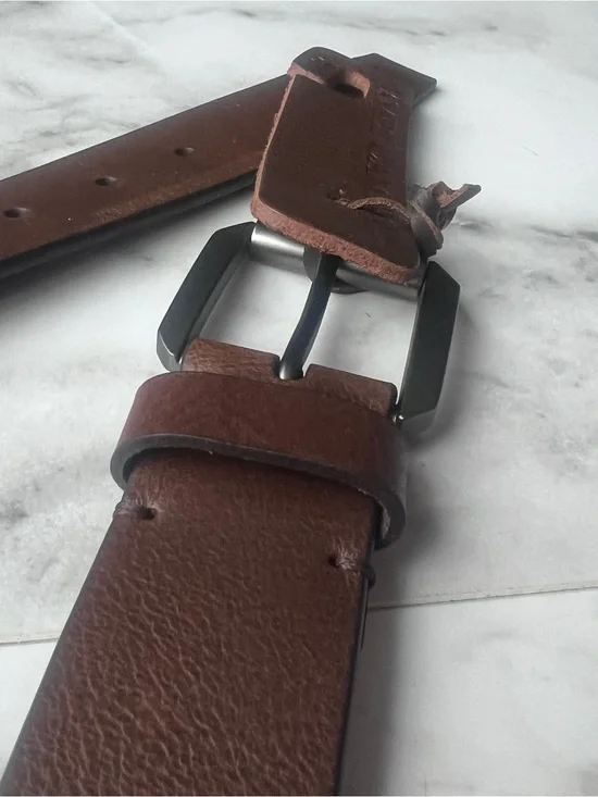 James Campbell Men's  Brown Leather Belt Size 36
