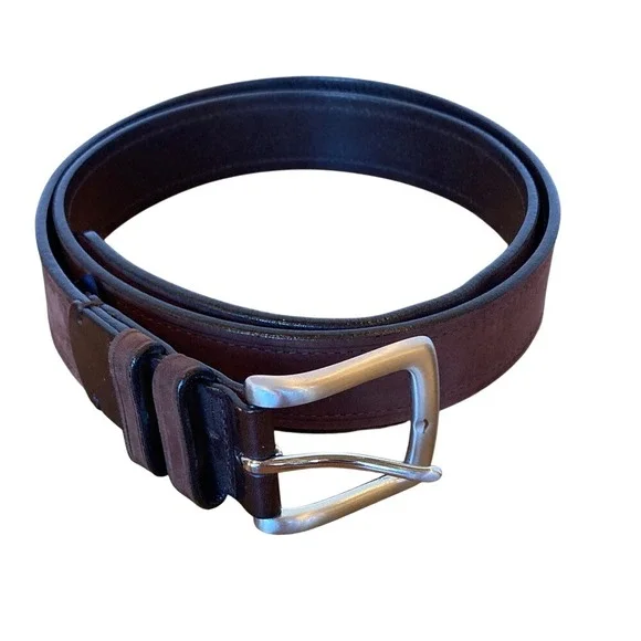 Daniel Cremieux Men's Brown Suede Leather Belt‎ Size 40