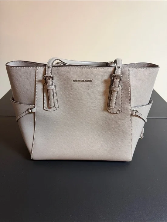 Michael Kors Light Taupe Saffiano Leather Tote