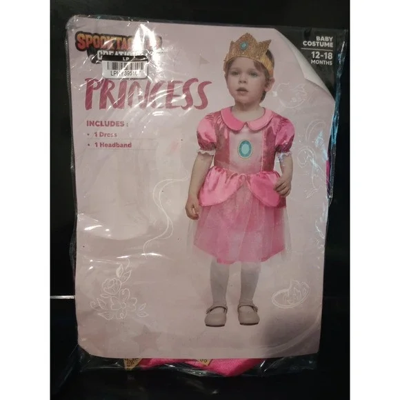 Spooktacular Creations Baby Princess Costume 12-18 Months Dress Headband
