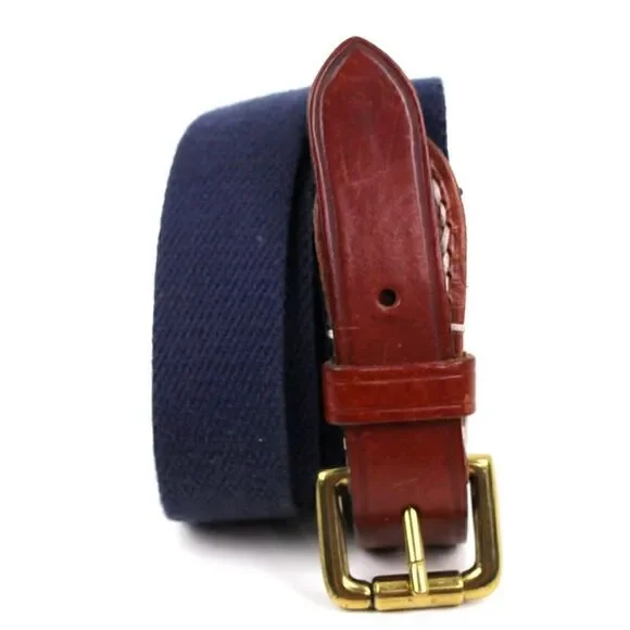 ITALIAN BROWN GENUINE LEATHER 1 1/4