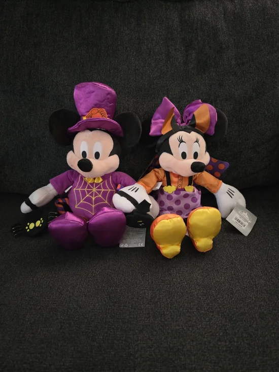 Disney Mickey & Minnie Purple Halloween Plush Costume Set