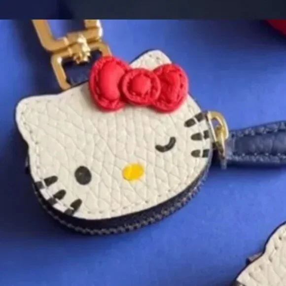 Sanrio Hello Kitty Key Chain Key Ring  Bag / Backpack Pendant Leather Ltd. Ed.
