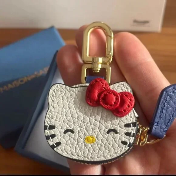 Sanrio Hello Kitty Key Chain Key Ring  Bag / Backpack Pendant Leather Ltd. Ed.