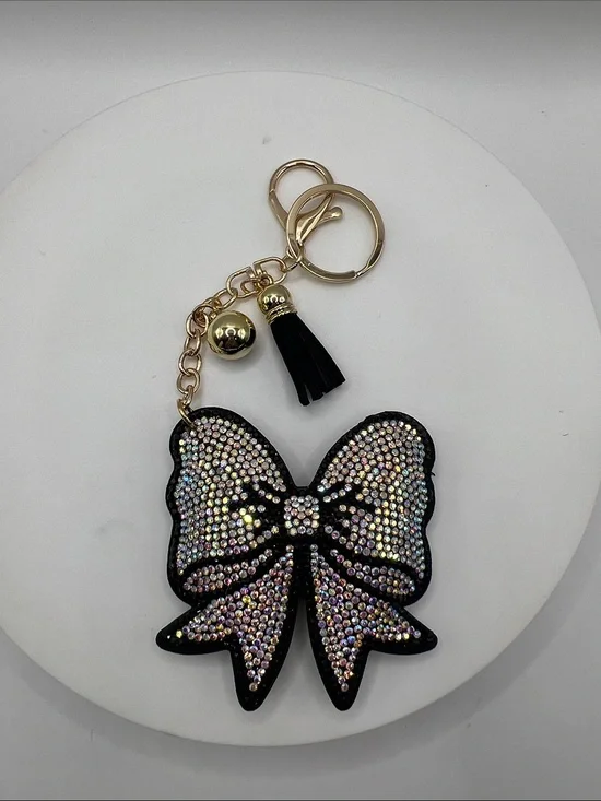 744. Crystal Bow Keychain or Bag Charm