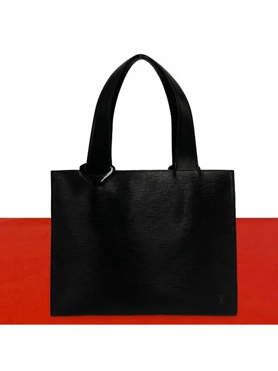 Louis Vuitton Vintage Gemo Epi Leather Tote Shoulder Bag Noir