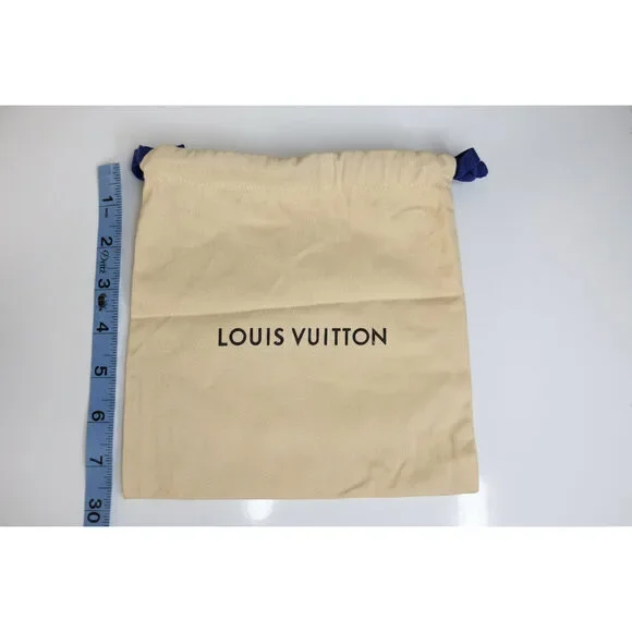 Authentic Louis Vuitton Cotton Drawstring Dust Bag | Small Luxury Storage Pouch