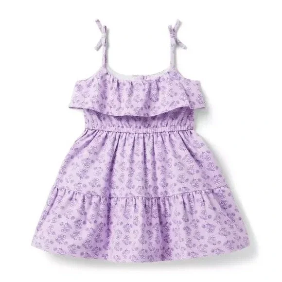 Janie and Jack Floral Ruffle Sundress Girls Size 3‎