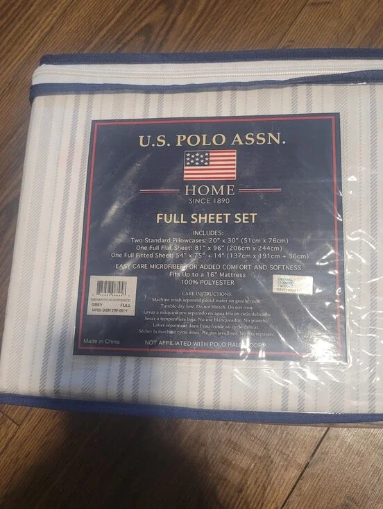 NWT US POLO ASSN. FULL SHEET SET