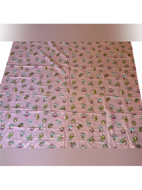 Sanrio Hello Kitty Rare 2008 US States flat sheet 94” x 65”