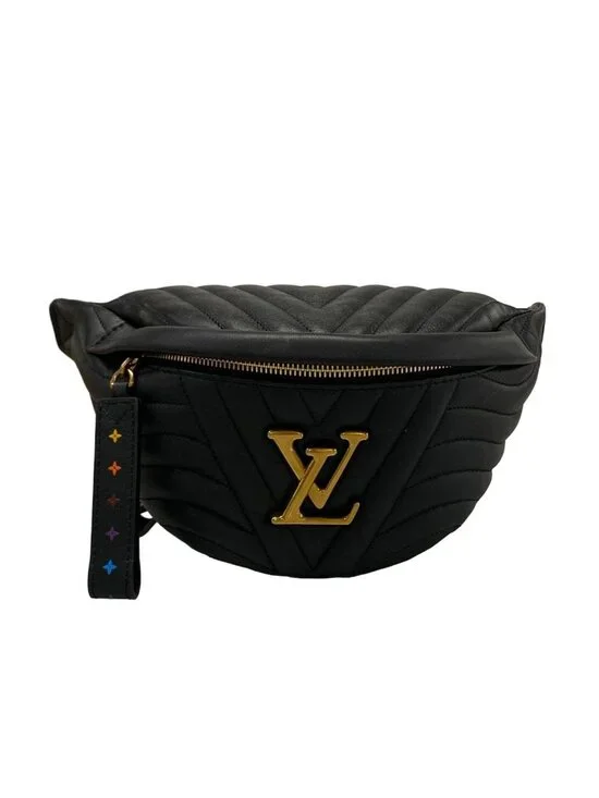 Louis Vuitton Waist Pouch New Wave Bum Bag Noir Leather