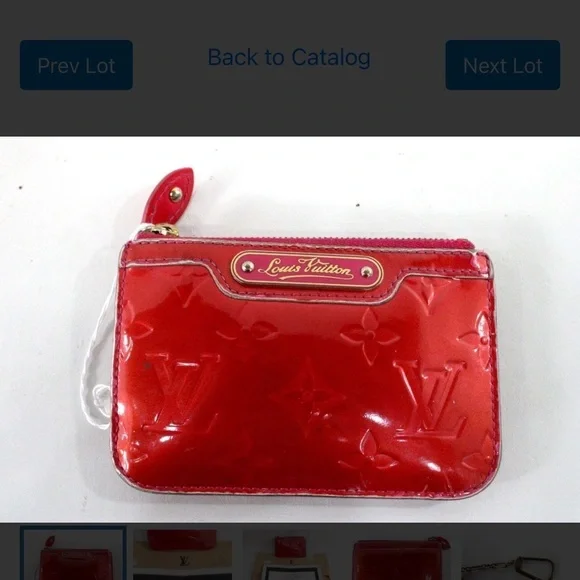 Louis Vuitton Cherry Red Patent Leather Wallet