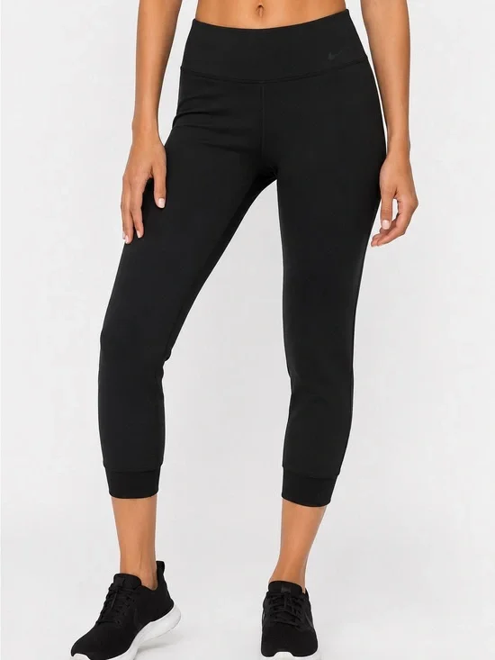 Nike Dri-FIT Black Cropped Athletic Leggings Women’s Medium yoga workout gym fit