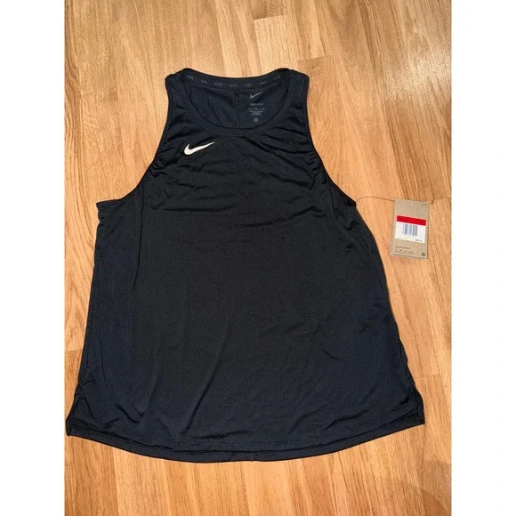 Nike Dri-FIT Womens Training Tank Top Black DV6729-010 Racerback Activewear