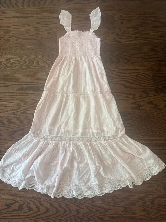 LoveShackFancy light pink lace dress worn once size 10Y