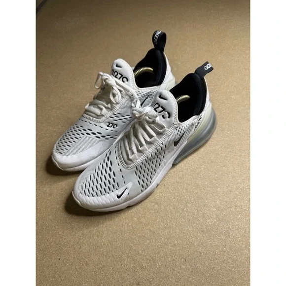Nike Air Max 270 White Black AH6789-100 Womens Running Shoes Sneaker