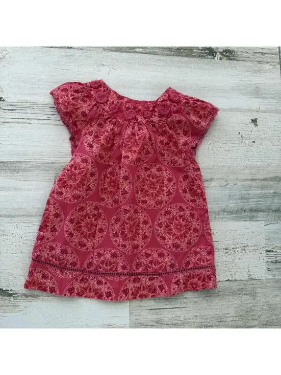 Calypso St Barth Girl's 9 Months Pink Floral Dress/Tunic