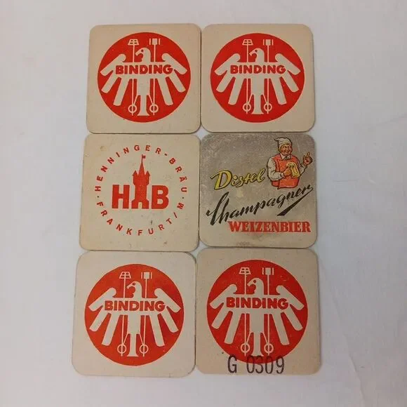 Vintage Barware Binding Bier Coaster Germany
