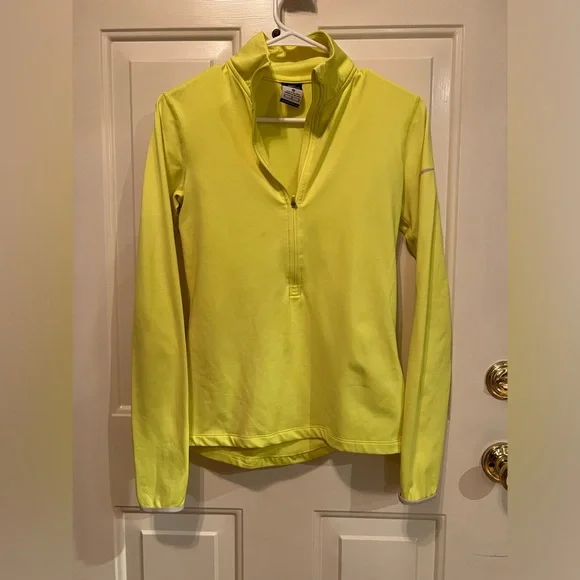 Neon Yellow Nike Dri-Fit Running‎ Shirt
