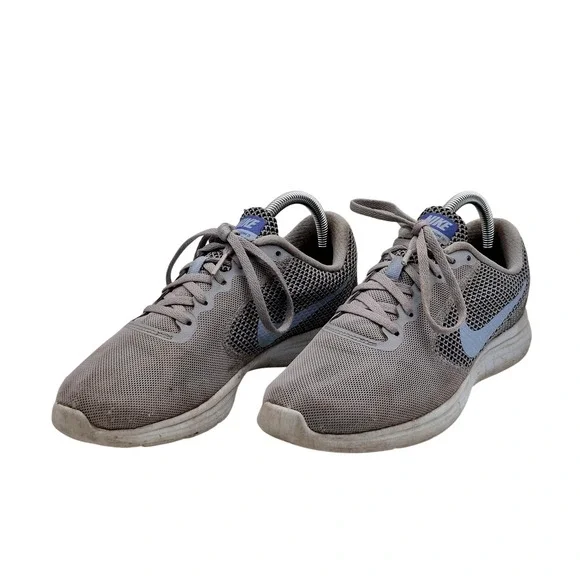 Nike Revolution 3 Shoes Womens Size 8.5 Gray Mesh Running Sneakers 819303-014