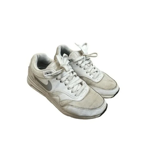 Nike Air Max 1 Ultra Essentials‎ White Running Shoes Gray White 7