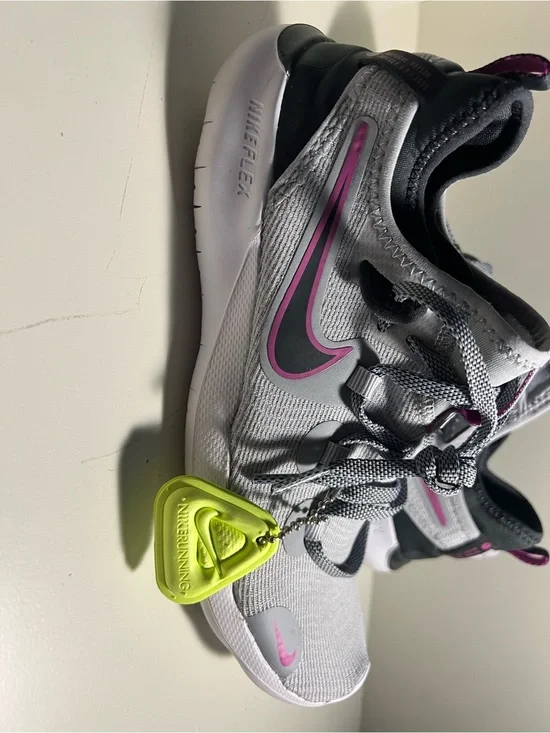 Nike Kids Gray and Pink Athletic Sneakers