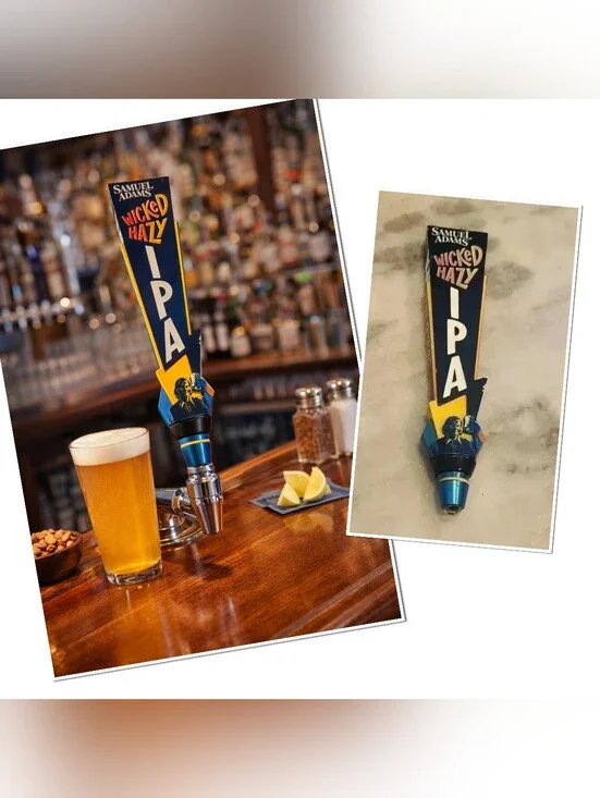 Samuel Adam's Wicked Hazy Ipa Beer handle tap