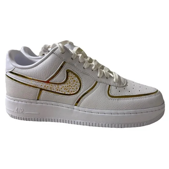 Nike By You Air Force 1 Cristiano Ronaldo White Gold | DN2501 991 Men Size 8